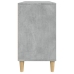 Armario de lavabo madera contrachapada gris hormigón 80x33x60cm