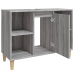 Armario de lavabo madera contrachapada gris Sonoma 80x33x60 cm