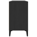 Armario para lavabo madera contrachapada negro 80x33x60 cm