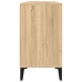 Armario de lavabo madera contrachapada roble Sonoma 80x33x60 cm