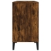 Armario de lavabo madera contrachapada roble ahumado 80x33x60cm