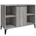 Armario de lavabo madera contrachapada gris Sonoma 80x33x60 cm