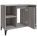 Armario de lavabo madera contrachapada gris Sonoma 80x33x60 cm