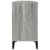 Armario de lavabo madera contrachapada gris Sonoma 80x33x60 cm