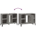 Armario de lavabo madera contrachapada gris Sonoma 80x33x60 cm