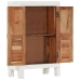 Aparador madera maciza de acacia blanco 55x30x90 cm