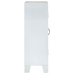 Aparador madera maciza de acacia blanco 55x30x90 cm