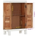 Aparador madera maciza de acacia blanco 55x30x90 cm