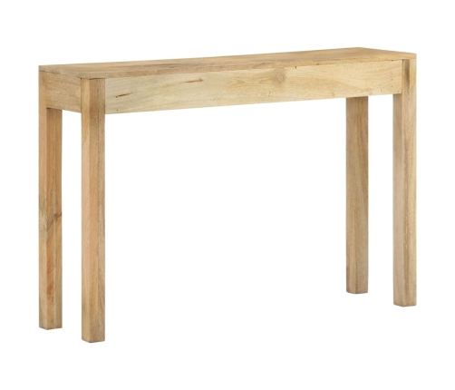 Mesa consola madera maciza de mango decolorada 110x30x75 cm