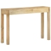 Mesa consola madera maciza de mango decolorada 110x30x75 cm