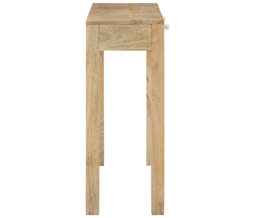 Mesa consola madera maciza de mango decolorada 110x30x75 cm