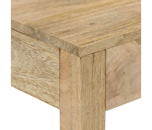 Mesa consola madera maciza de mango decolorada 110x30x75 cm