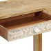 Mesa consola madera maciza de mango decolorada 110x30x75 cm