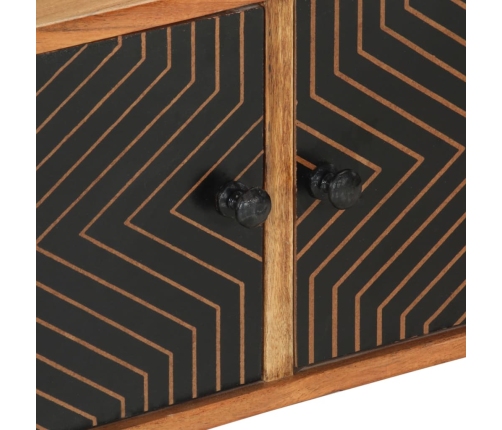 Mueble de TV madera maciza de acacia 112x30x40 cm