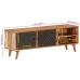 Mueble de TV madera maciza de acacia 112x30x40 cm
