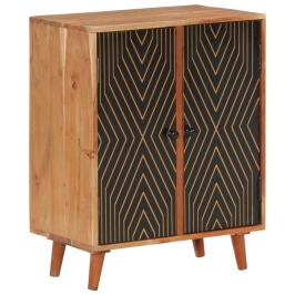 Aparador madera maciza de acacia 60x35x74 cm