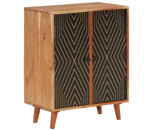 Aparador madera maciza de acacia 60x35x74 cm