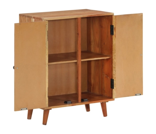 Aparador madera maciza de acacia 60x35x74 cm