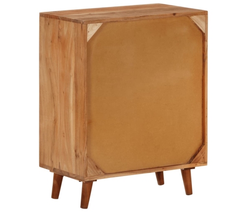 Aparador madera maciza de acacia 60x35x74 cm