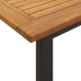 vidaXL Mesa de jardín con patas en U madera maciza acacia 160x80x75 cm