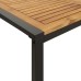 Mesa de jardín con patas en U madera maciza acacia 148x80x75 cm