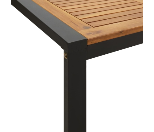 vidaXL Mesa de jardín con patas en U madera maciza acacia 200x90x75 cm