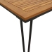 Mesa de jardín con patas en U madera maciza acacia 148x80x75 cm