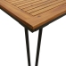 Mesa de jardín con patas en U madera maciza acacia 180x90x75 cm