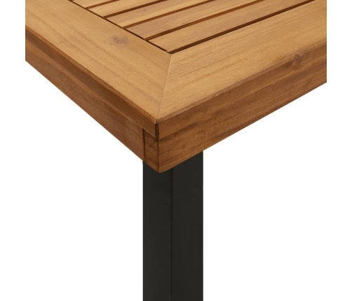 Mesa de jardín madera maciza de acacia 150x90x75 cm