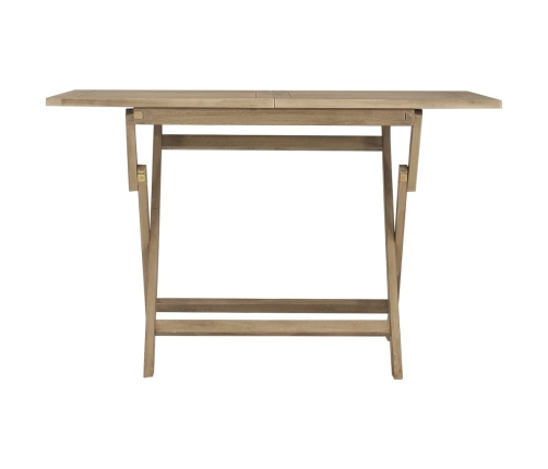 Mesa de jardín plegable madera maciza de teca 120x70x75 cm