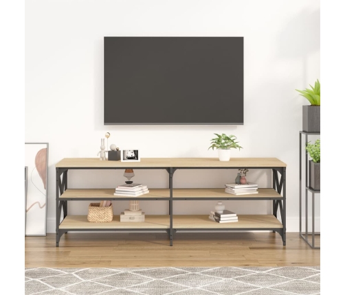 Mueble para TV madera contrachapada roble Sonoma 140x40x50 cm