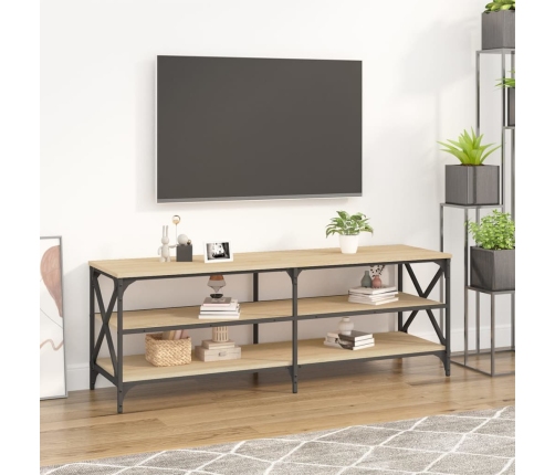 Mueble para TV madera contrachapada roble Sonoma 140x40x50 cm