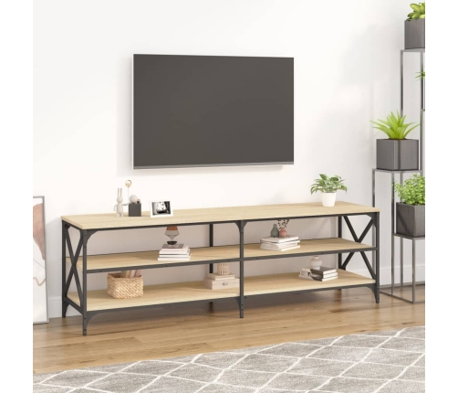 Mueble de TV madera contrachapada roble Sonoma 160x40x50 cm