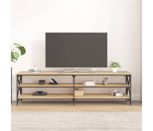 vidaXL Mueble para TV madera contrachapada roble Sonoma 180x40x50 cm