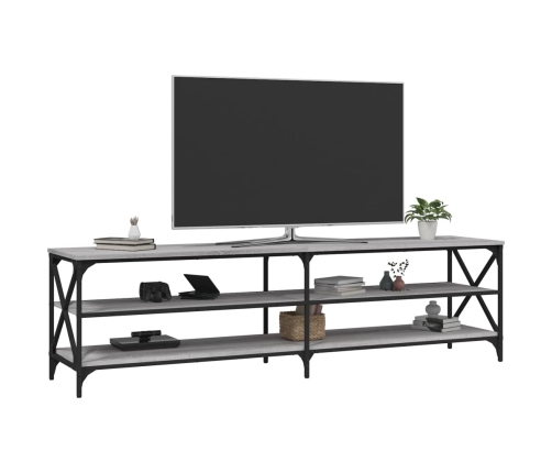 Mueble para TV madera contrachapada gris Sonoma 180x40x50 cm