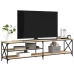 vidaXL Mueble TV metal y madera contrachapada roble Sonoma 200x40x50cm