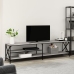 Mueble TV metal y madera contrachapada gris Sonoma 200x40x50 cm