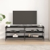 Mueble para TV madera contrachapada negro 140x30x50 cm