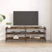 Mueble de TV madera contrachapada roble ahumado 140x30x50 cm