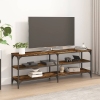 Mueble de TV madera contrachapada roble ahumado 140x30x50 cm