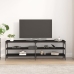 vidaXL Mueble de TV madera contrachapada negro 160x30x50 cm