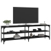 vidaXL Mueble de TV madera contrachapada negro 160x30x50 cm