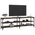 Mueble de TV madera contrachapada roble ahumado 160x30x50 cm