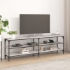 Mueble de TV madera contrachapada gris Sonoma 160x30x50 cm