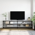 vidaXL Mueble TV metal y madera contrachapada gris Sonoma 180x30x50 cm