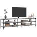 Mueble TV metal y madera contrachapada gris Sonoma 200x30x50 cm