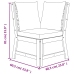 Juego comedor jardín con cojines 11 piezas madera maciza acacia