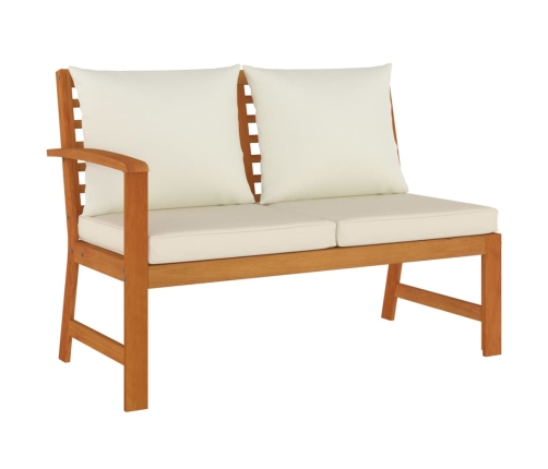 Juego comedor jardín con cojines 11 piezas madera maciza acacia