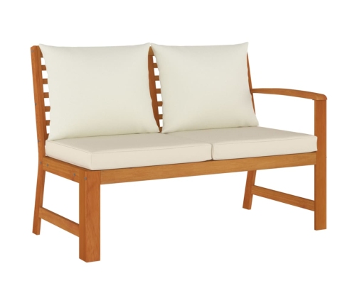 Juego comedor jardín con cojines 11 piezas madera maciza acacia