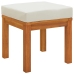 Juego comedor jardín con cojines 11 piezas madera maciza acacia